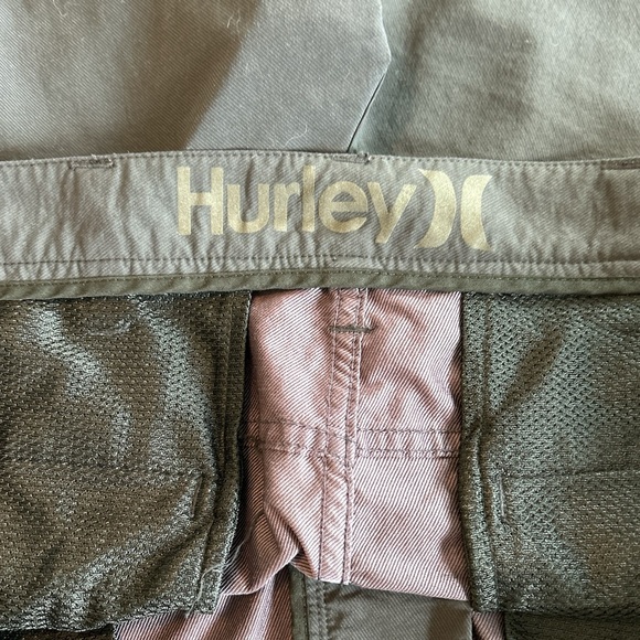 Hurley Nike Dri Fit Chino Golf Stretch Casual Shorts Men’s Size 38” Black 8” Ins - Picture 9 of 10